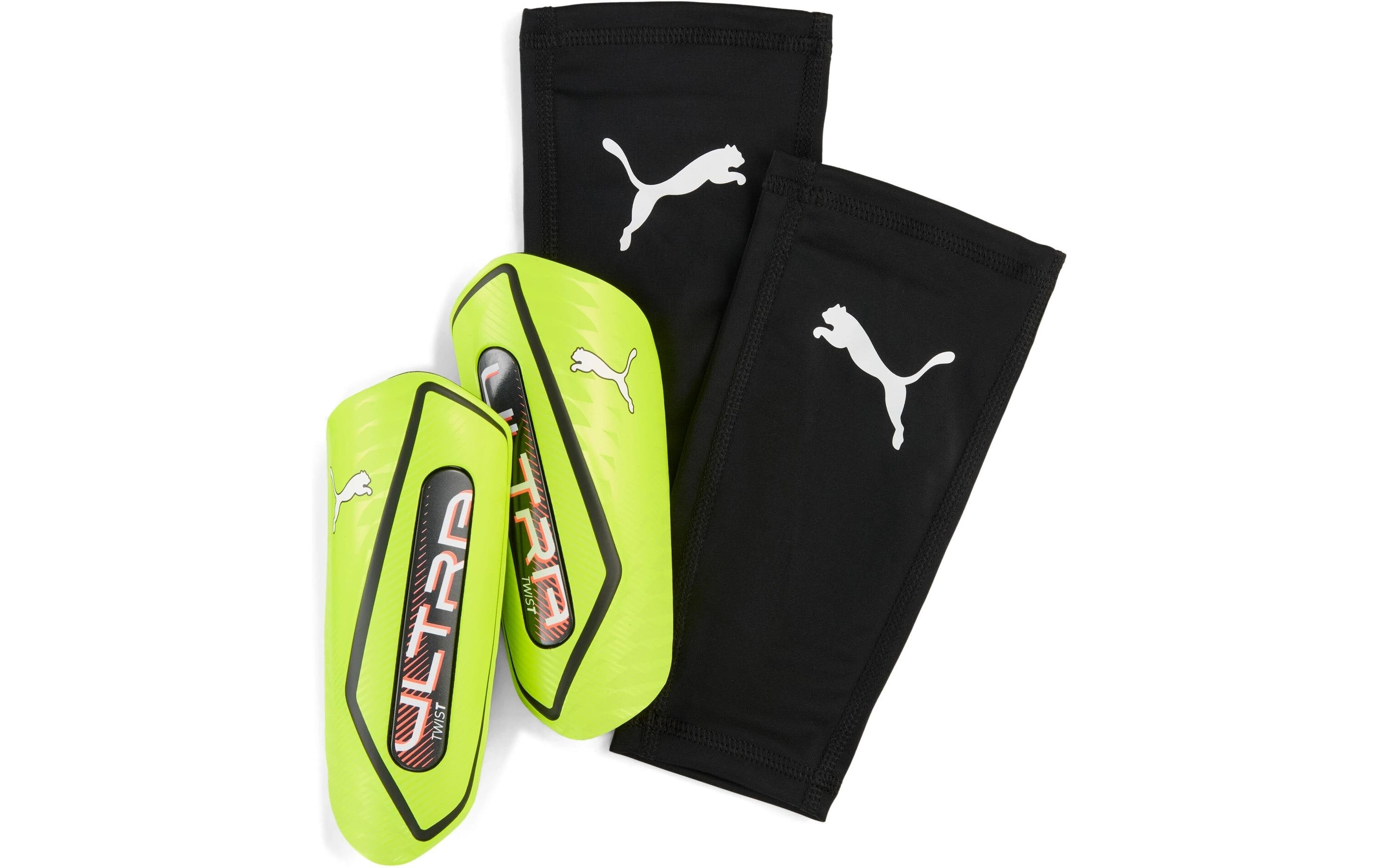 PUMA Shinguards ULTRA Twist Sleeve Grösse: L, Farbe: Gelb