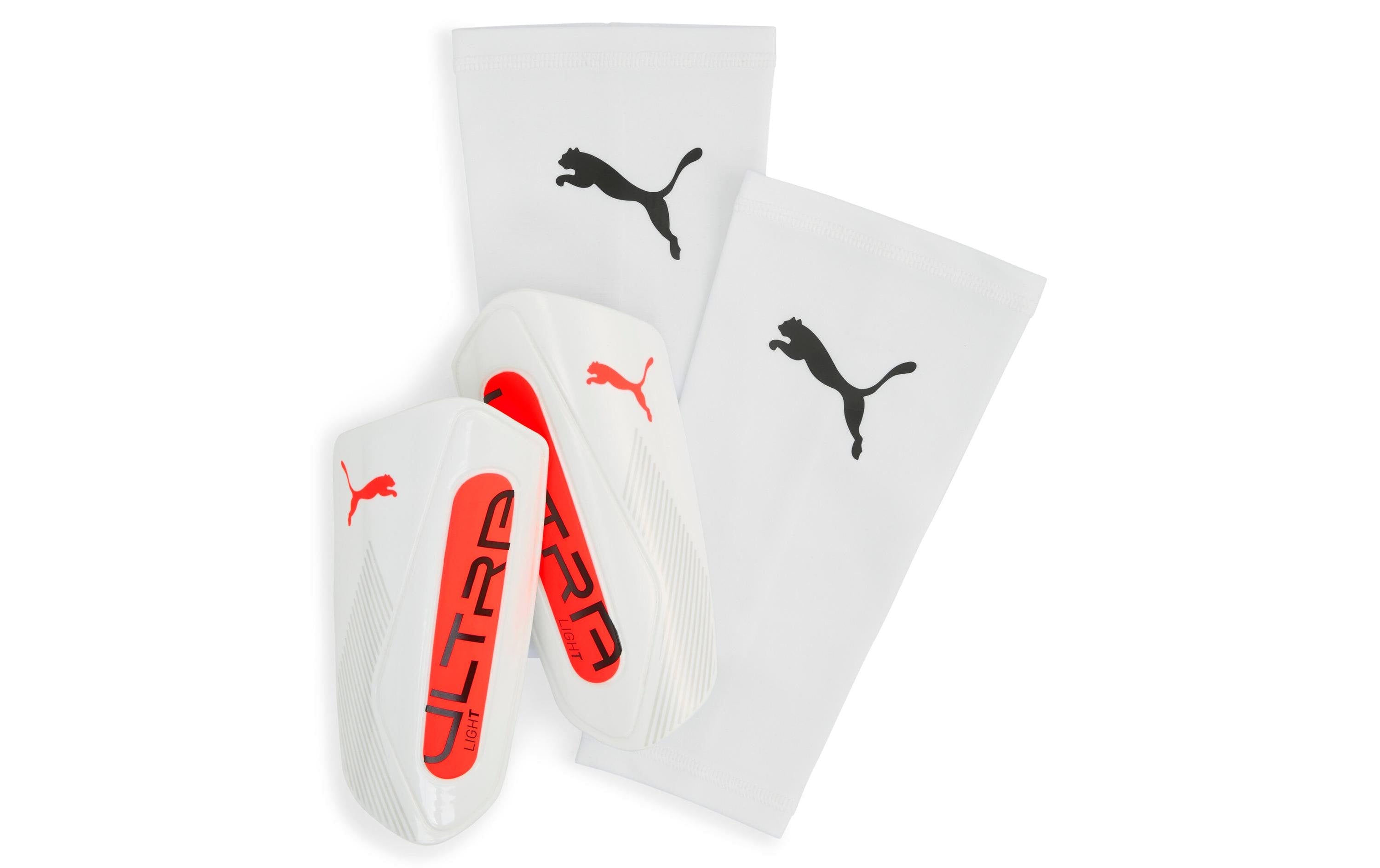 PUMA Shinguards ULTRA Light Sleeve Grösse: L, Farbe: white