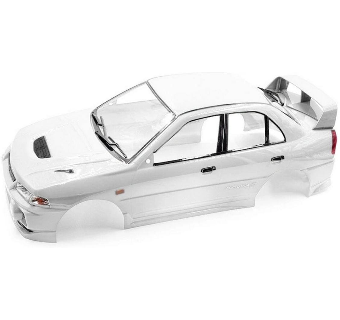 Yeah Racing Karosserie Lancer Evo IV Weiss 1:10 Precut & prepainted