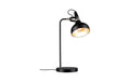 Tischleuchte Juna E14 max. 20W Schwarz mat 20W Schwarz matt, Champagner Metall