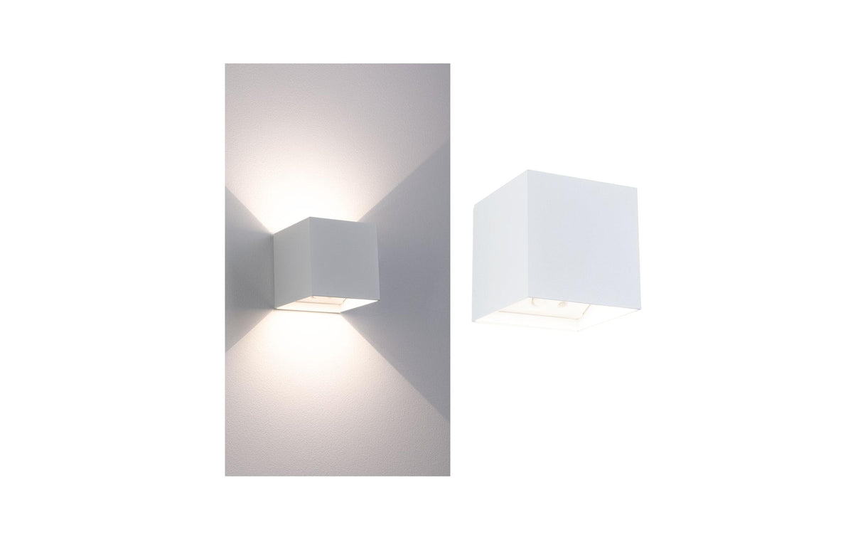 LED Akkuwandleuchte Nyara IP44 3000K 100x1 Nyara IP44 3000K 100x100mm 2x1W Weiss