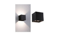 LED Akkuwandleuchte Nyara IP44 3000K 100x1 Nyara IP44 3000K 100x100mm 2x1W Schwarz