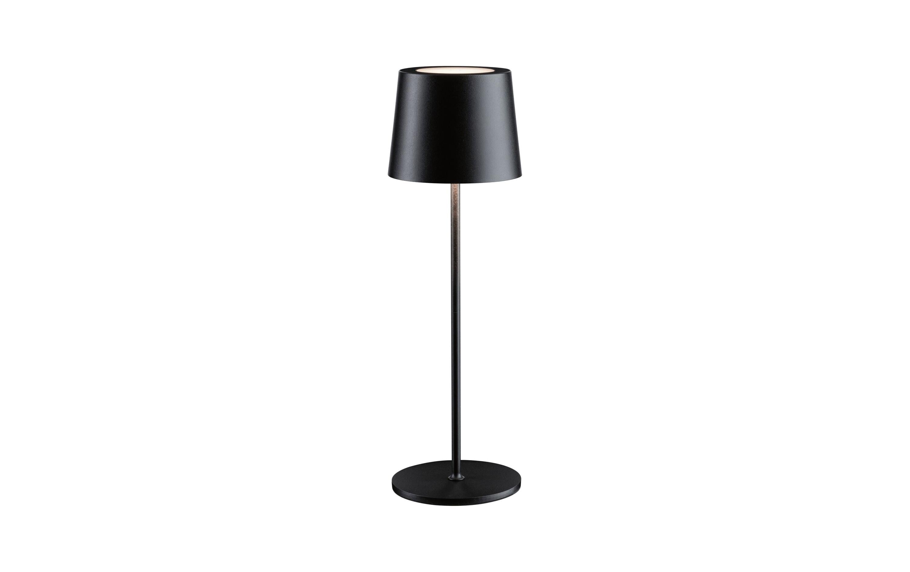 Akkuleuchte Gilo IP44 dimmbar 2700K Schwar Gilo IP44 dimmbar 2700K Schwarz matt