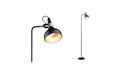 Stehleuchte Juna E14 max. 20W Schwarz matt 20W Schwarz matt, Champagner Metall