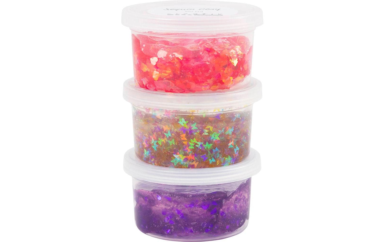 Creativ Company Sequin Clay 3x60gpinktöne
