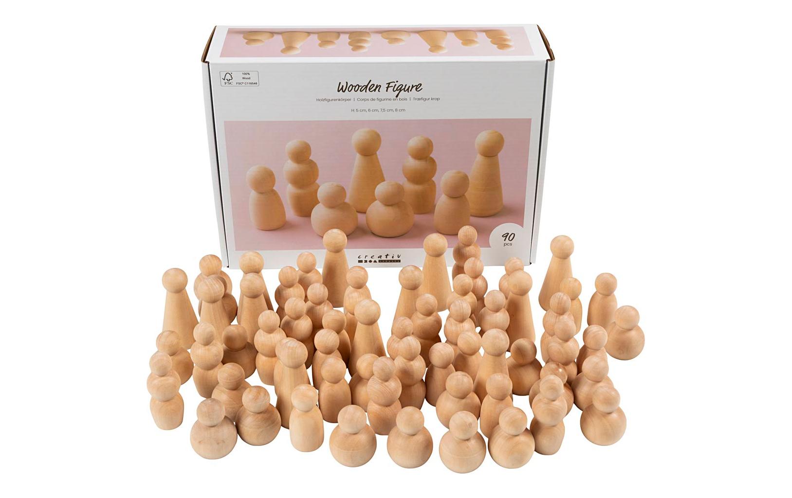 Creativ Company Kegelfigur 5-8cm, 90 Stück