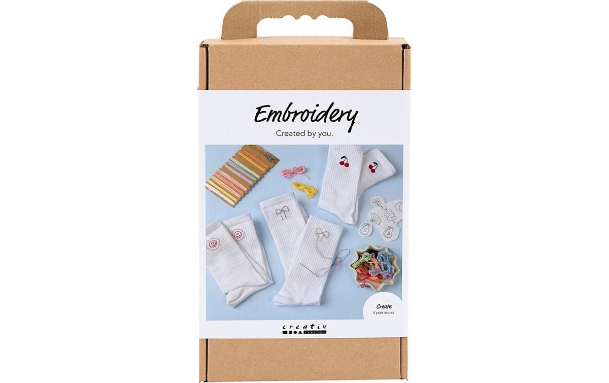 Creativ Company Bastelset Sticken Socken