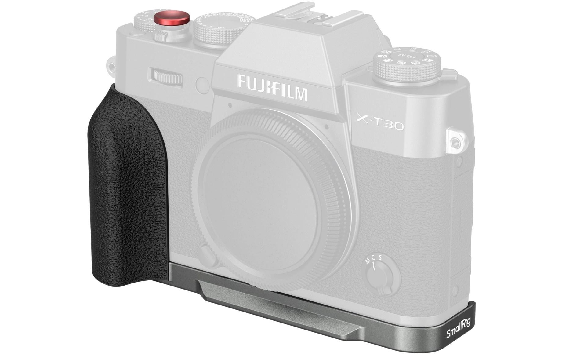 SmallRig L-Shaped Plate w Silicone Handle for FUJIFILM X-T30 III Charcoal Silver