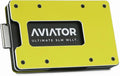 Aviator Wallet SLIDE Carbon cash clip electric lime