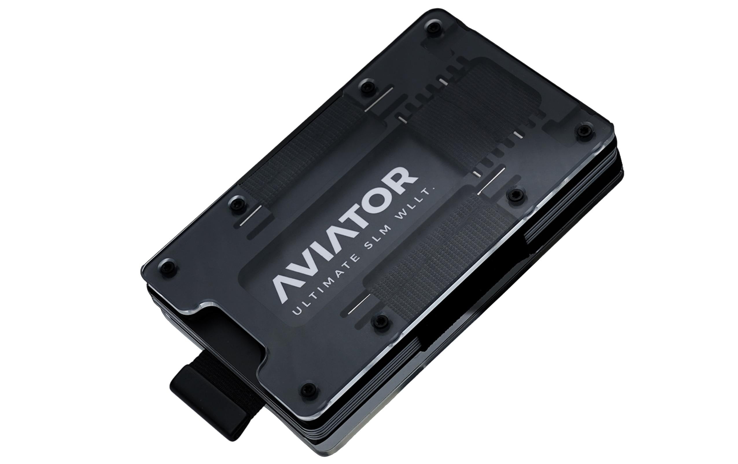 Aviator Wallet SLIDE Carbon cash clip fusion black