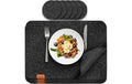 LuanaRose Tischset Filz 12er-Set anthrazit 44x32cm, Tischuntersetzer, Glasuntersetzer