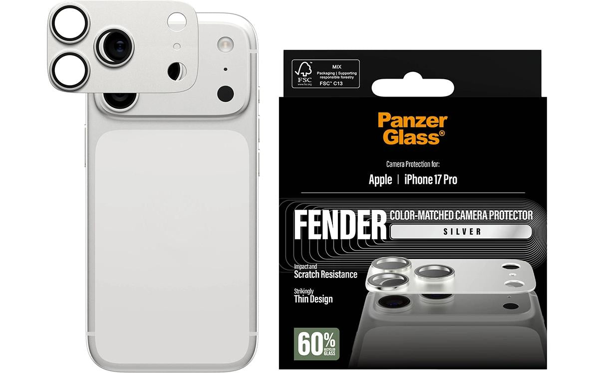 PanzerGlass FENDER, Silver iPhone 17 Pro