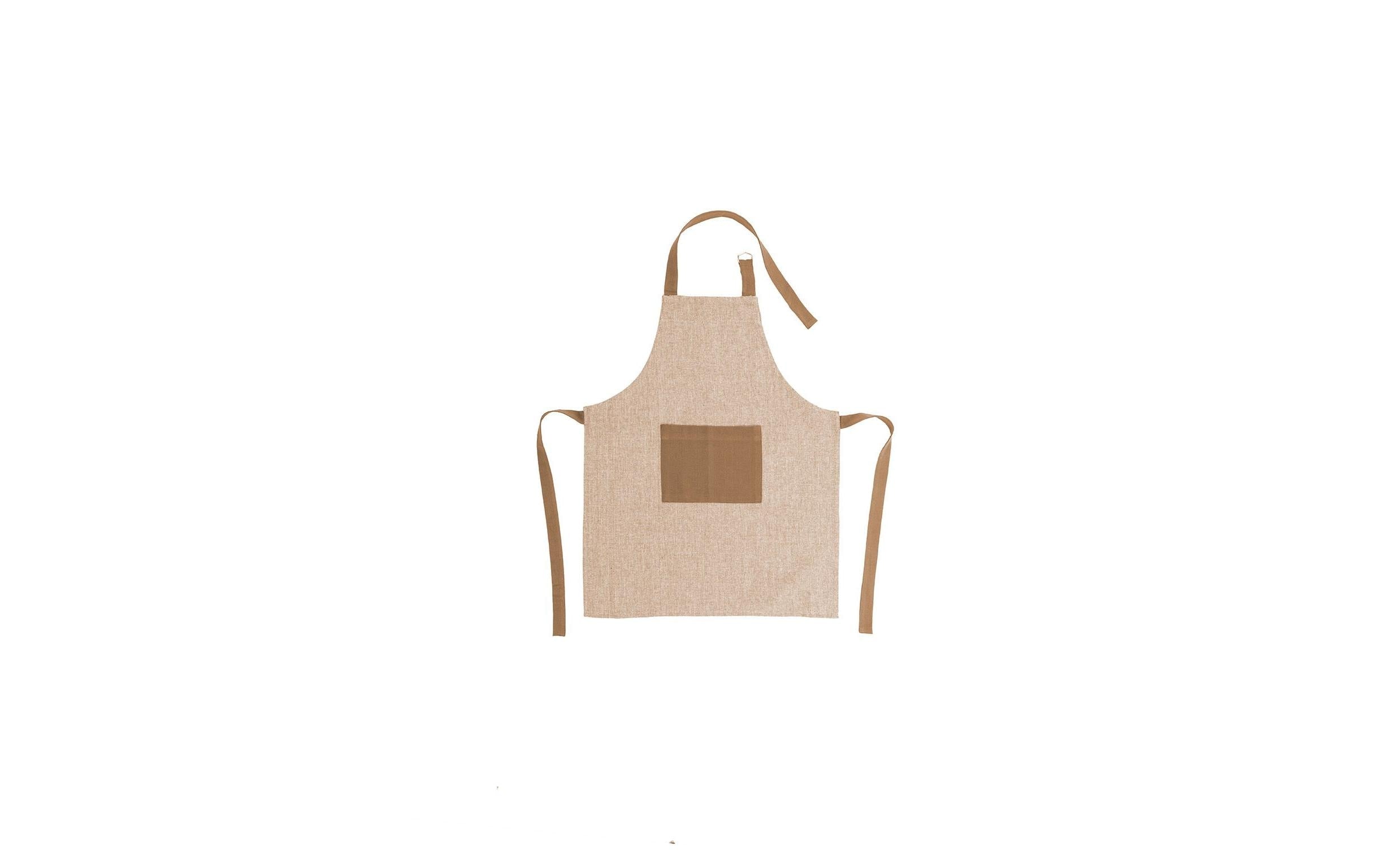 Tiseco Kinderschürze CHAMBRAY camel 52x63 cm