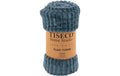 Tiseco Decke RIBBLE130x160 cm, blau Mikroflanell