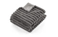 Tiseco Decke Rabbit Stripe 130x170 cm grau