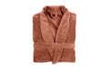 Tiseco Bademantel COSY unisex braun S/M Mikroflanell