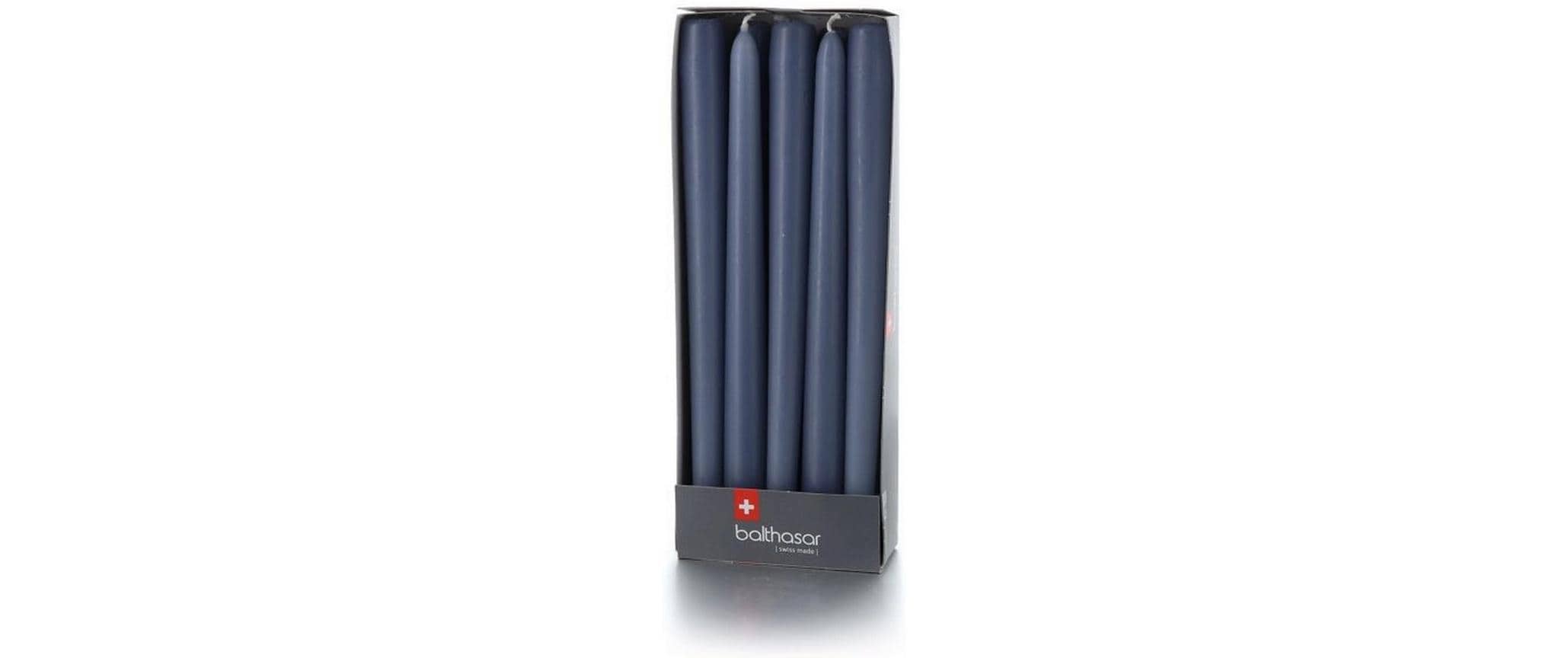 balthasar Etoilekerzen 10 Stück, Denim 2.2x24 cm (DxH), Brenndauer 8h