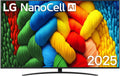 LG TV UN 86NANO81A6A 86" 4K UHD, Direct LED, 1-pole