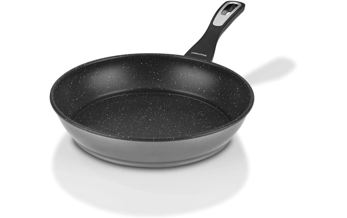BRATmaxx Keramik Pfanne 28cm anthrazit 2-Fach Beschichtet Alle Herdarten Kratzfest