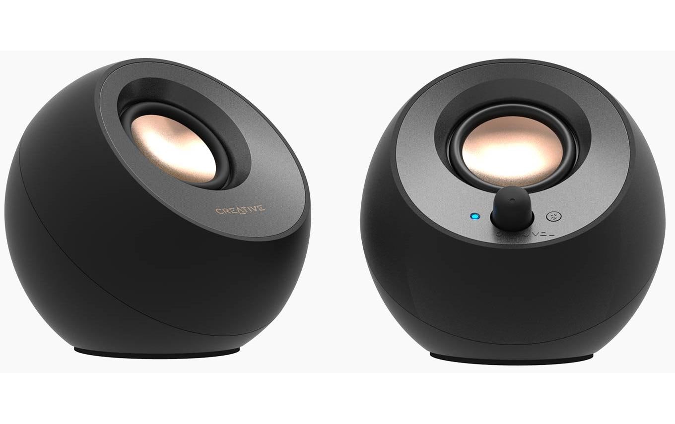 Creative Pebble V3 2.0 Lautsprecher Bluetooth 5.0, USB Audio, schwarz