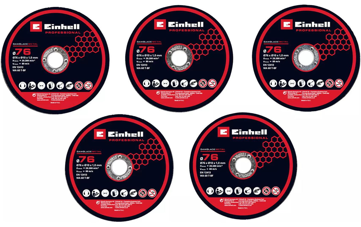 5tlg. 76mm Trennscheiben Set Winkelschleifer-Zubehör