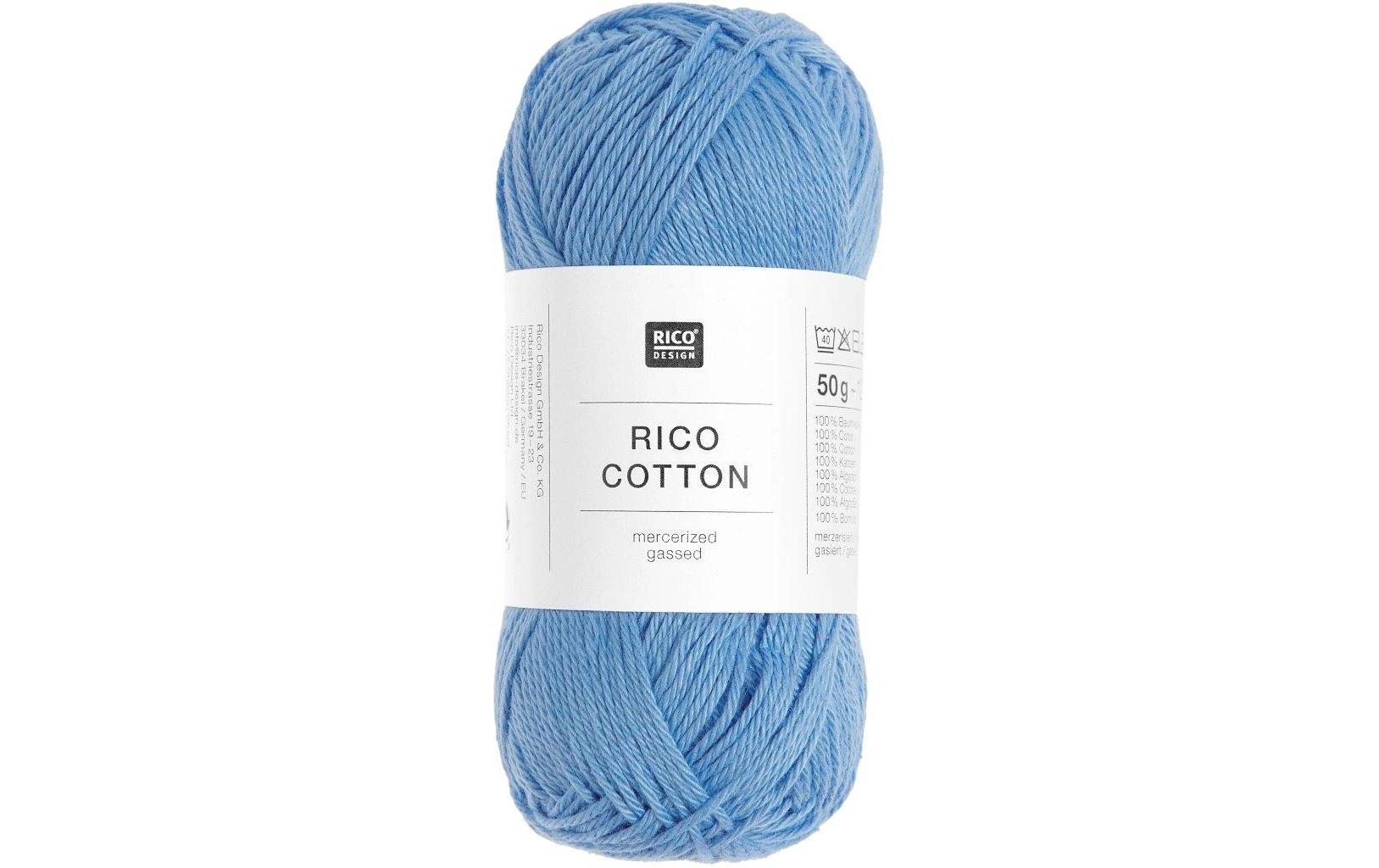 Rico Cotton, himmelblau 50 g, 125 m, 100 % CO