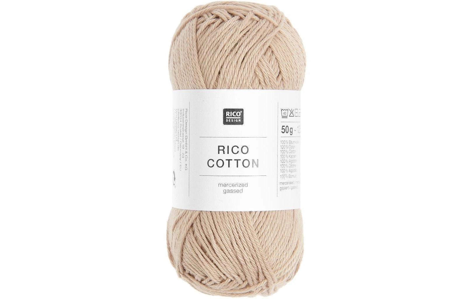 Rico Cotton, camel 50 g, 125 m, 100 % CO