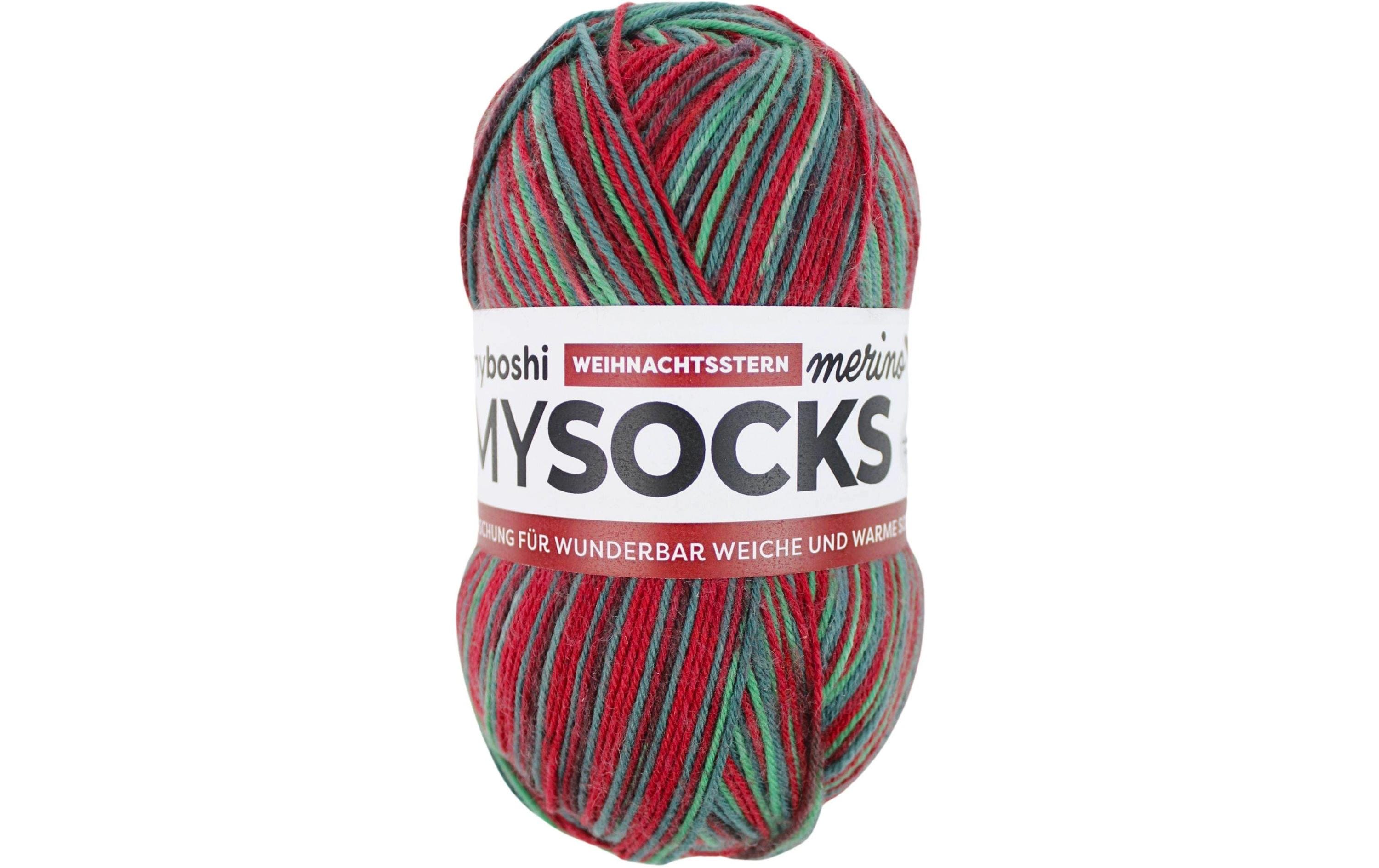 myboshi mysocks Merino Weihnachtsstern 75% wool, 25 % polyamide