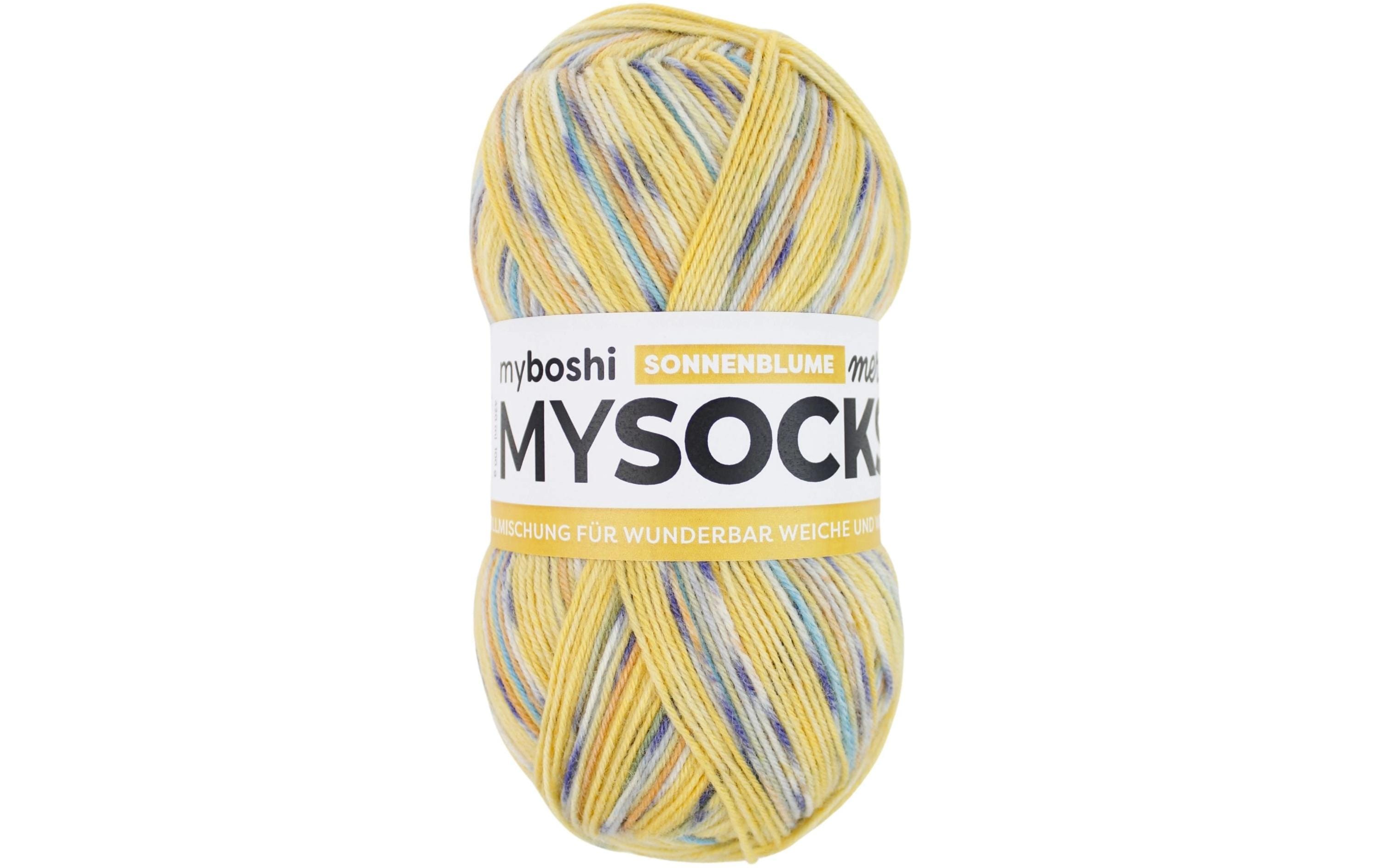 myboshi mysocks Merino Sonnenblume 75% wool, 25 % polyamide
