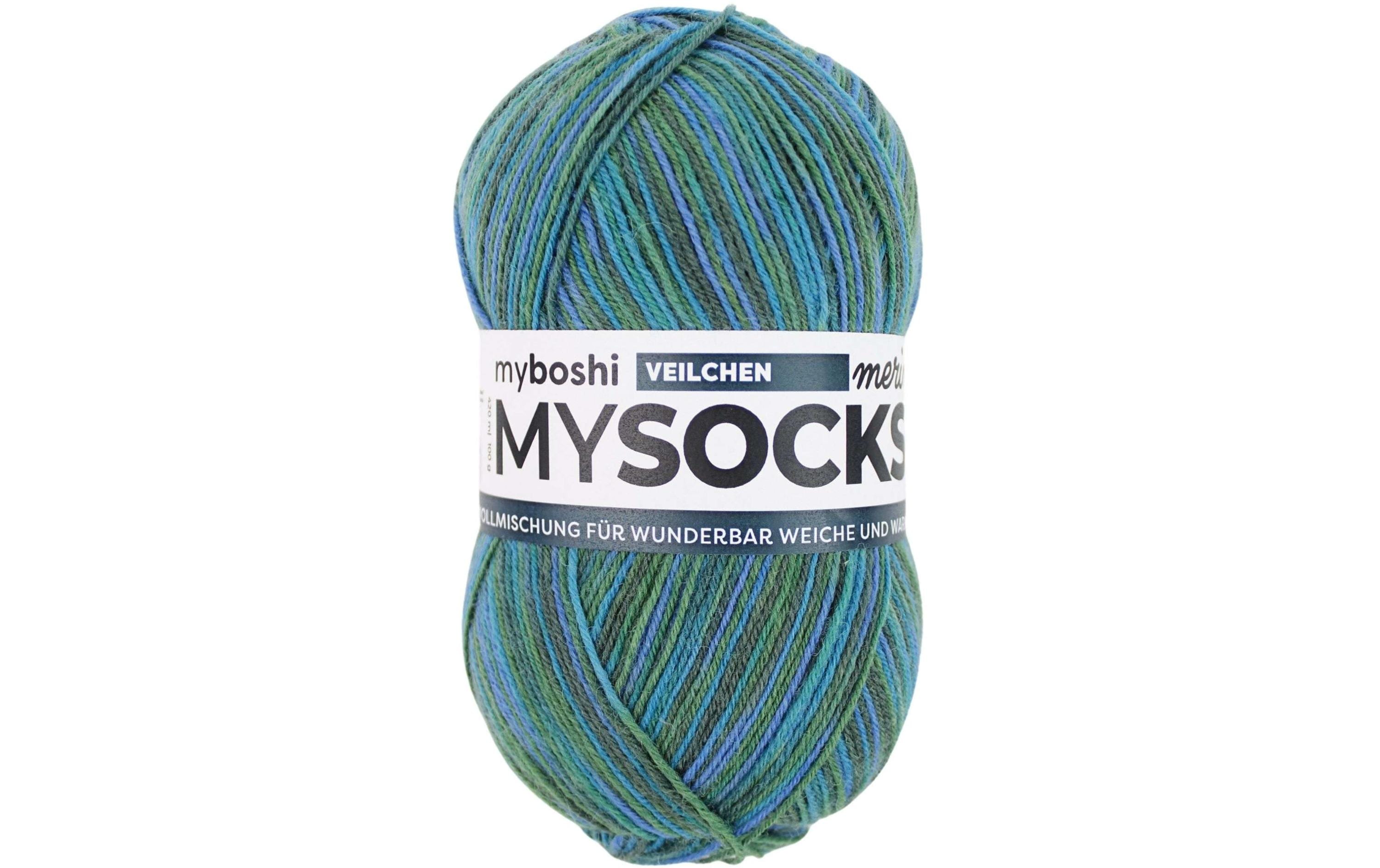 myboshi mysocks Merino Veilchen 75% wool, 25 % polyamide