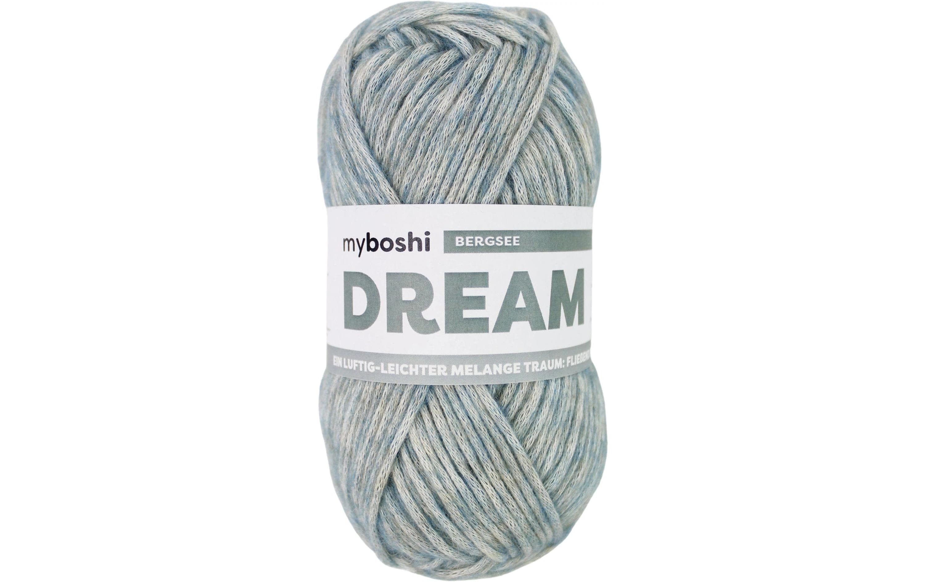 myboshi Wolle Dream hellgrün meliert 50 g, 95 m, 76% CO, 22% WP, 2% WO