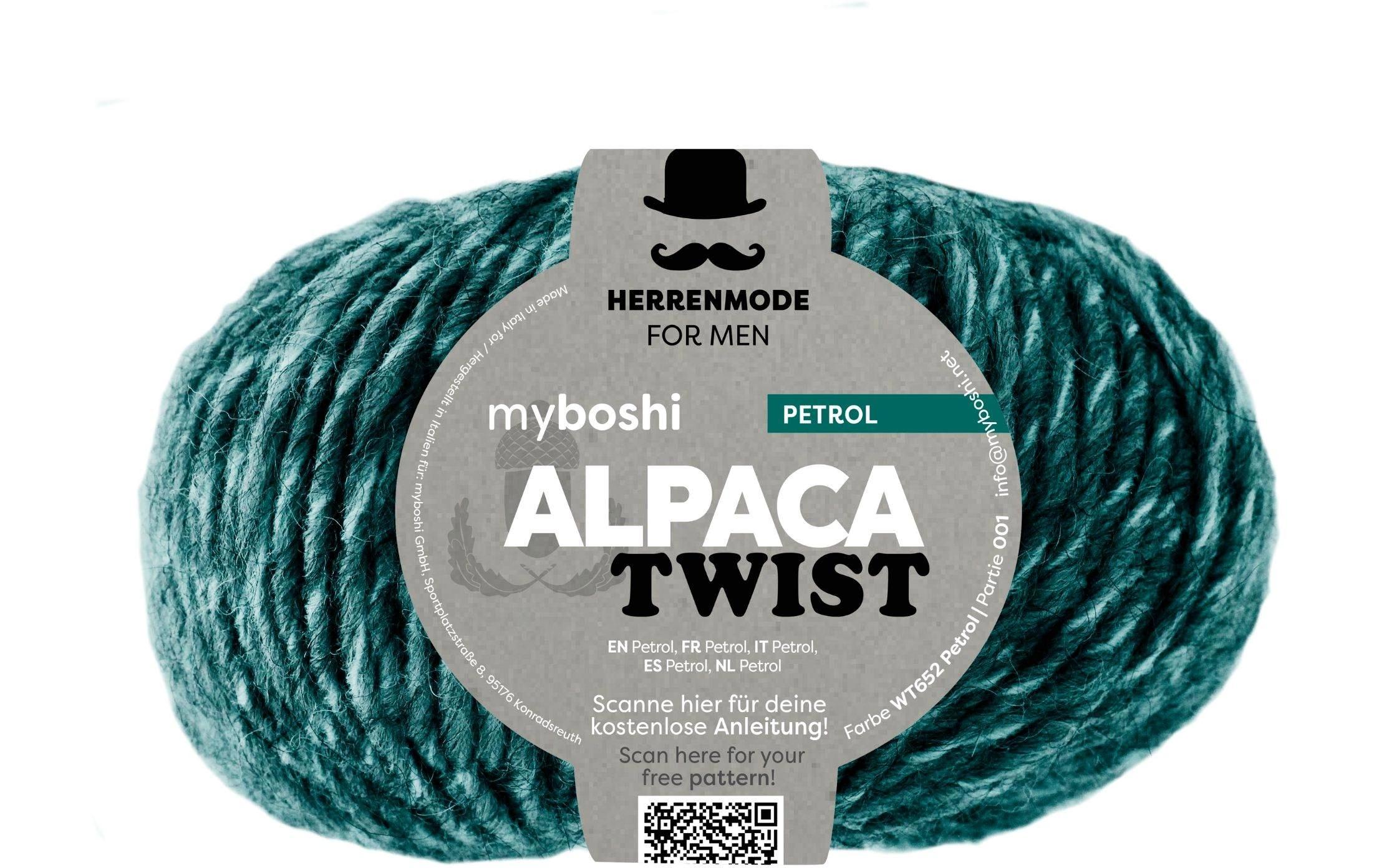 myboshi Alpaca Twist Petrol 50% Polyacryl, 25% Alpaca, 25% wool