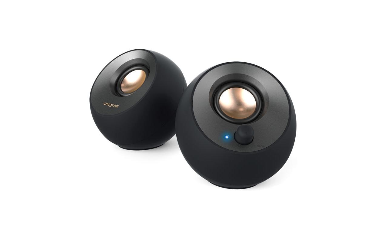 Creative Pebble V2, 2.0 Lautsprecher 3,5 mm Stereoklinke, USB Powered