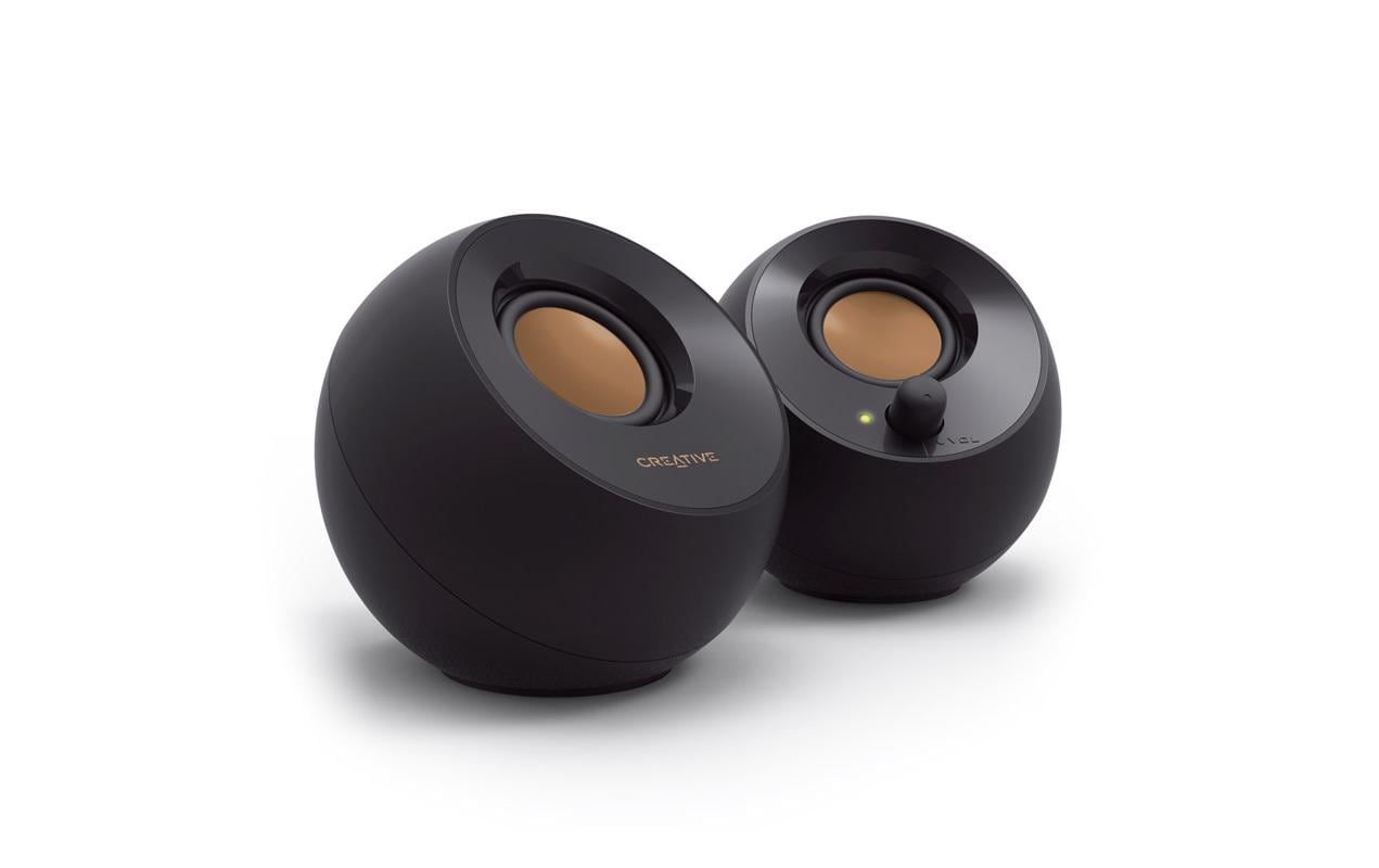 Creative Pebble 2.0 Lautsprecher 3,5 mm Stereoklinke, USB Powered, schwarz