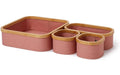Lumaland Bambus Aufbewahrungsbox Set 4 Stk. 30x30x10cm/29,9x14,8x10cm/14,8x14,8x10cm