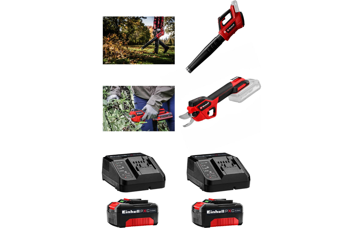 36V Professional Garden Kit Akku-Laubbläser, Akku-Astschere