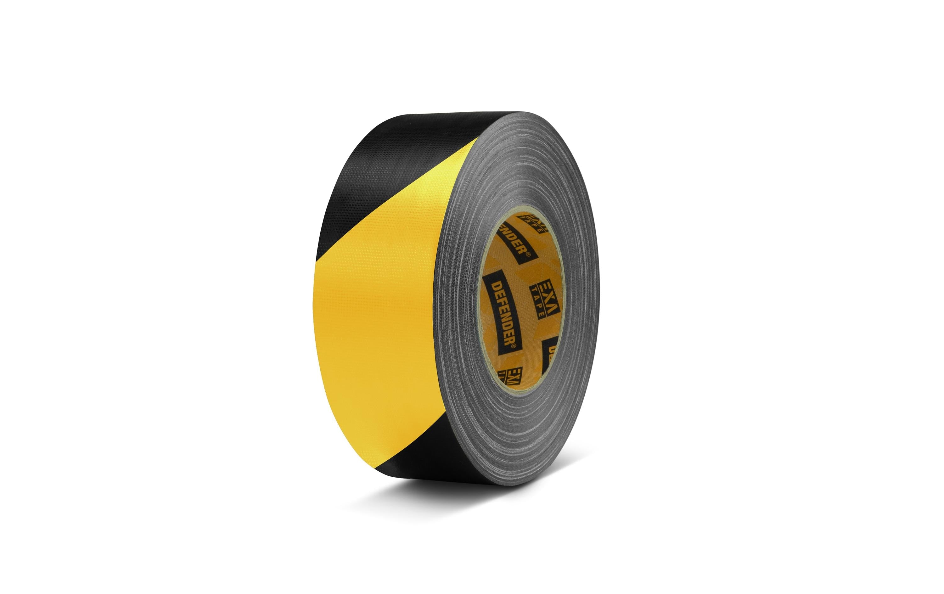 Defender Exa-Tape BY50 Bulk Gewebeband schwarz/Gelb glänzend