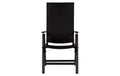 Gartenstuhl LISE Positon - 59x75x108cm Schwarz
