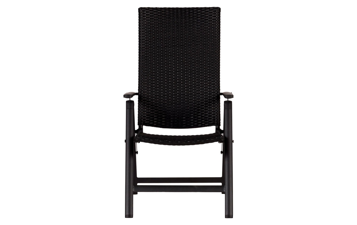 Gartenstuhl LISE Positon - 59x75x108cm Schwarz