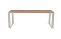 Gartentisch MARTINUS 210x100x75cm - Grau,Teak