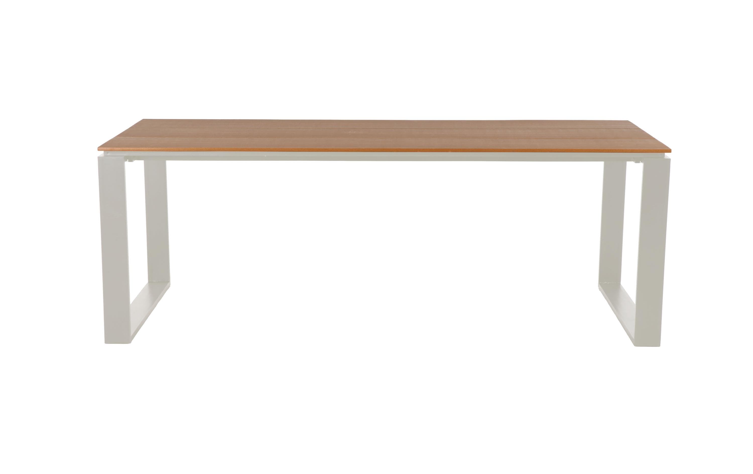 Gartentisch MARTINUS 210x100x75cm - Grau,Teak