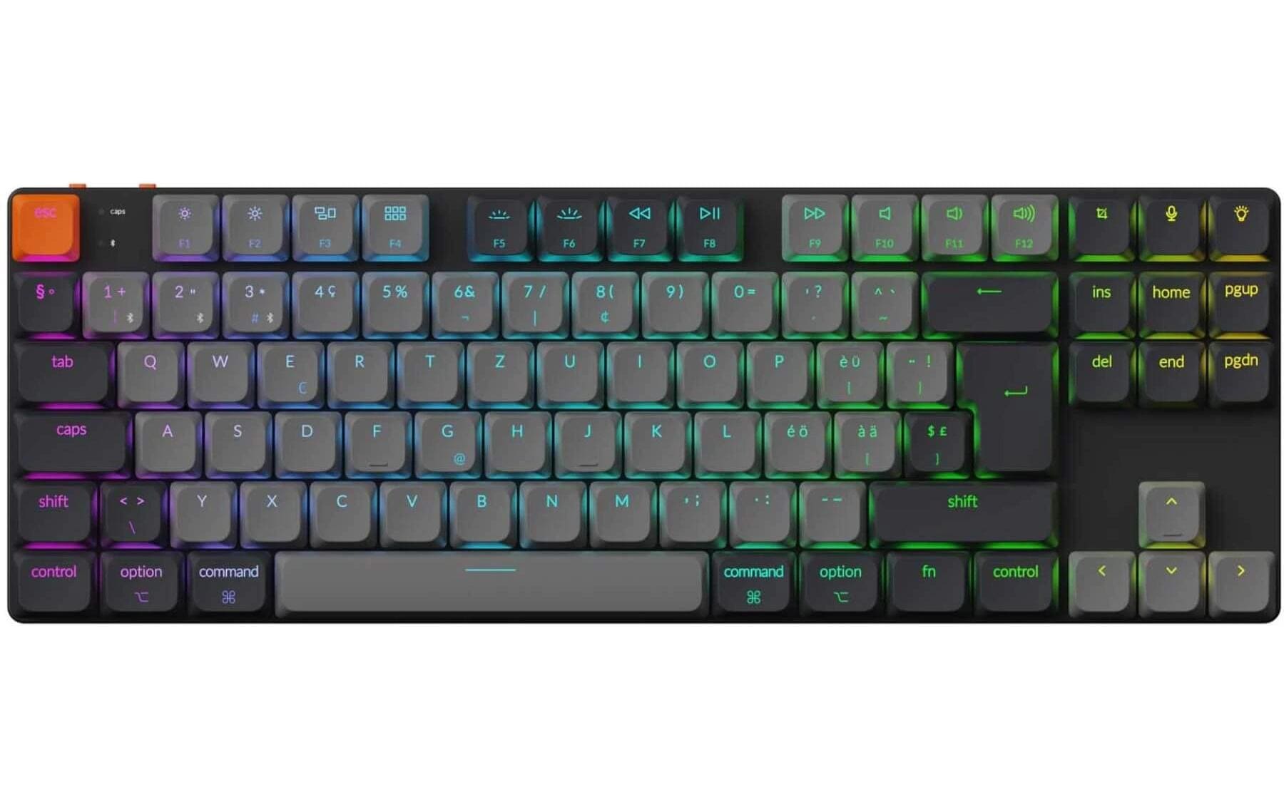 Keychron K1 QMK v6 Brown Switch, CH CH QWERTZ, ISO