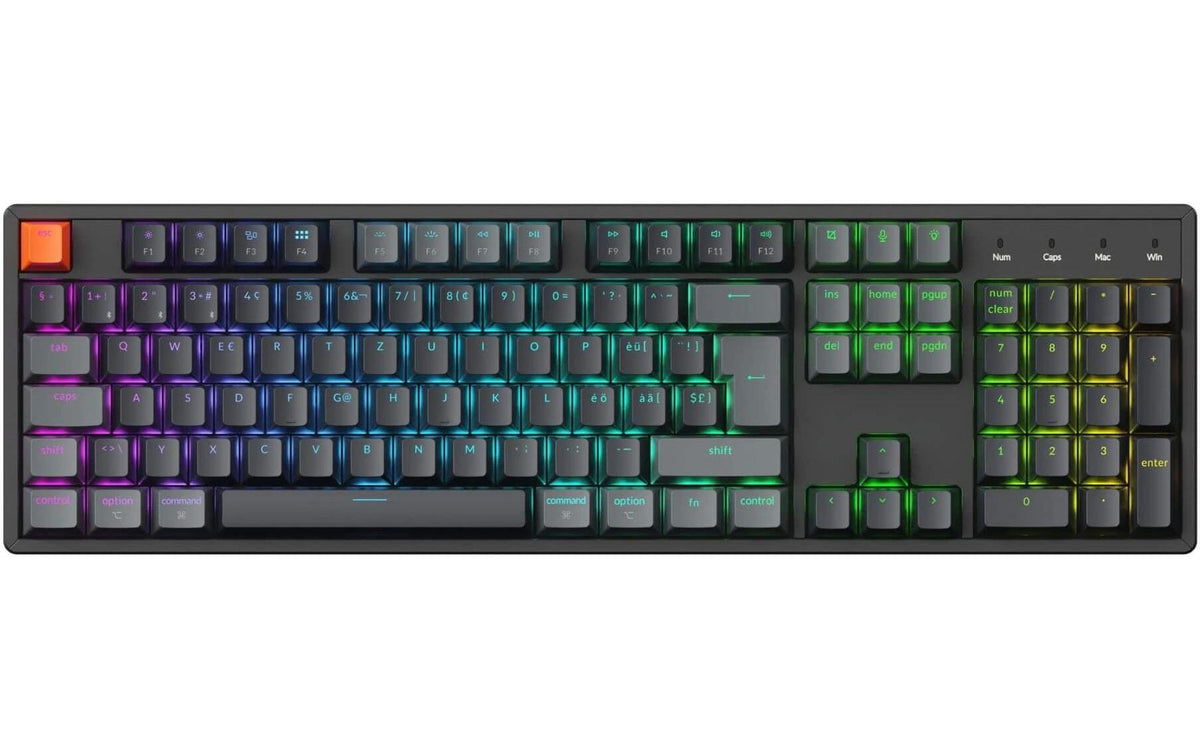 Keychron K10 QMK v2 Brown Switch, CH CH QWERTZ, ISO