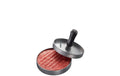 GEFU Hamburgerpresse BBQ Aluguss, mit Rezept und Antihaftpapier