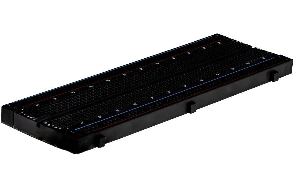 jOY-it RB-BREADBOARD2-B: Schwarz Steckplatine 830Pin,   630x5,5x16,5 cm