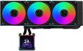 Wasserkühler Lian Li Hydrosh. 2 LCD-S 360CL AMD und Intel, Schwarz, 360mm