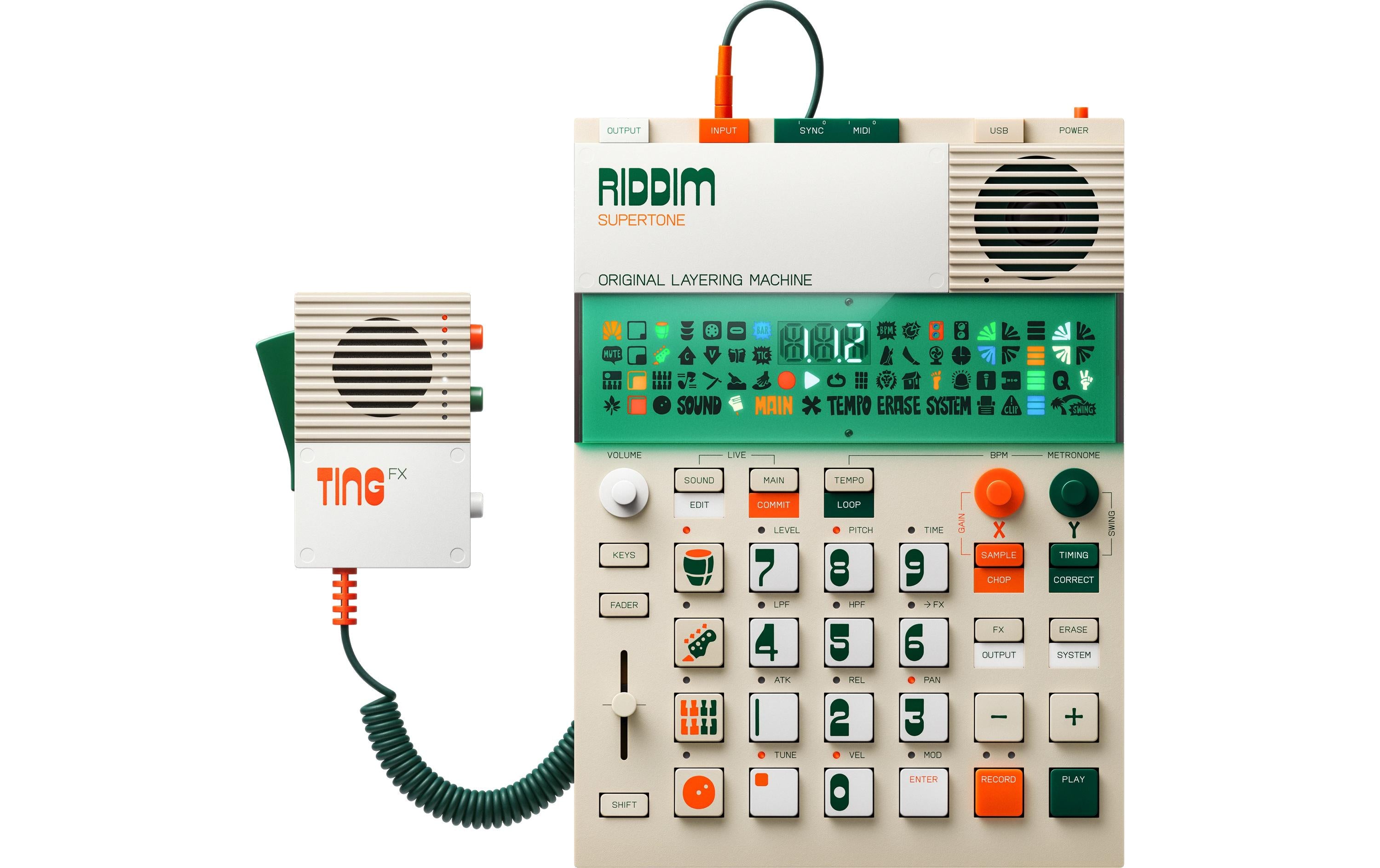Teenage Engineering EP-40 Riddim Supertone Bundle inkl. Mic EP-2350 Ting
