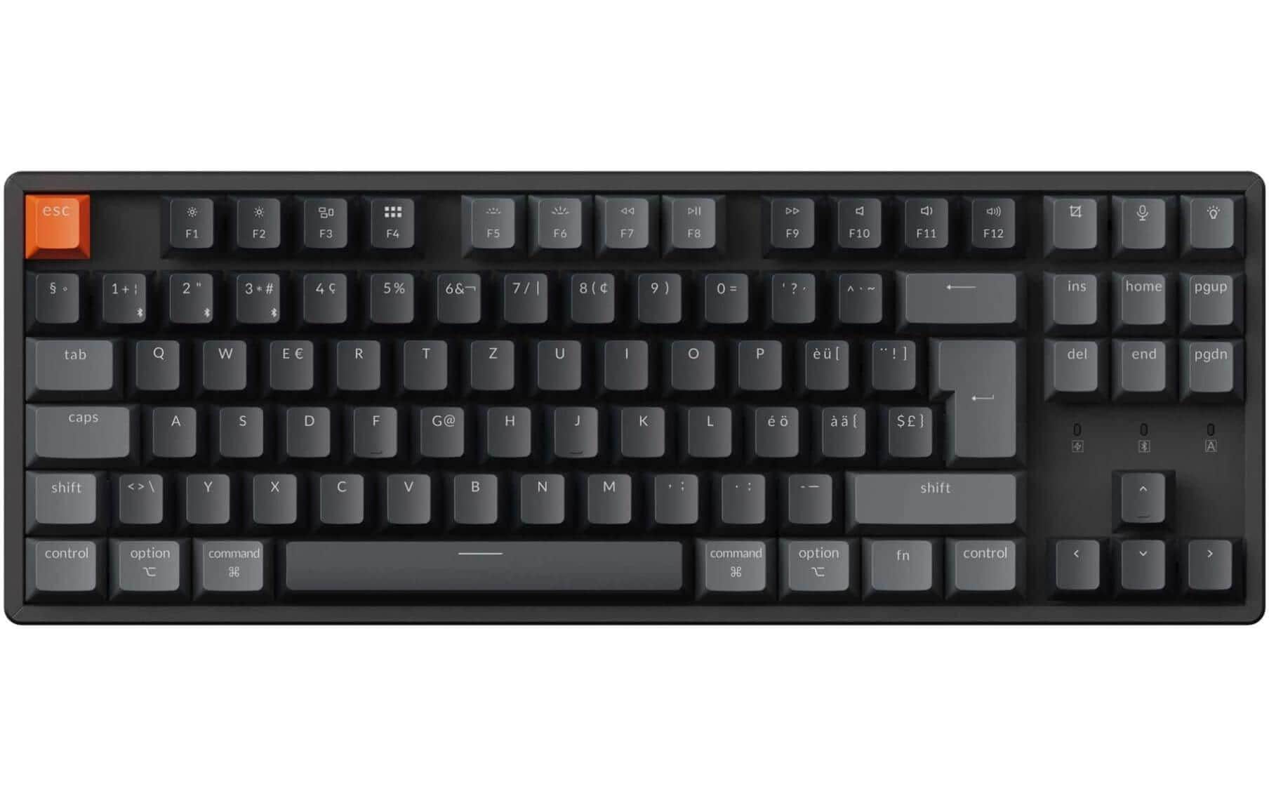 Keychron K8 QMK v2 Red Switch, CH CH QWERTZ, ISO