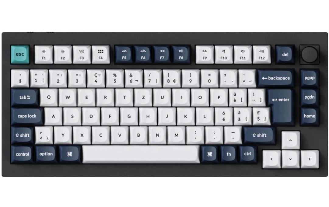 Keychron Q1 Max Black QMK Brown Switch, CH CH QWERTZ, ISO