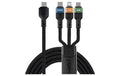 onit USB-Multi-Kabel 2.0M 100W USB 2.0 / C zu C+L+M / schwarz